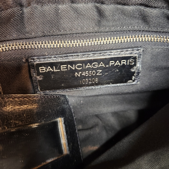 Black Balen☆ciaga Leather Women's Bag #TY - Picture 4 of 8